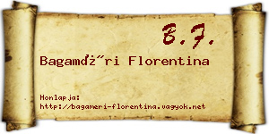 Bagaméri Florentina névjegykártya